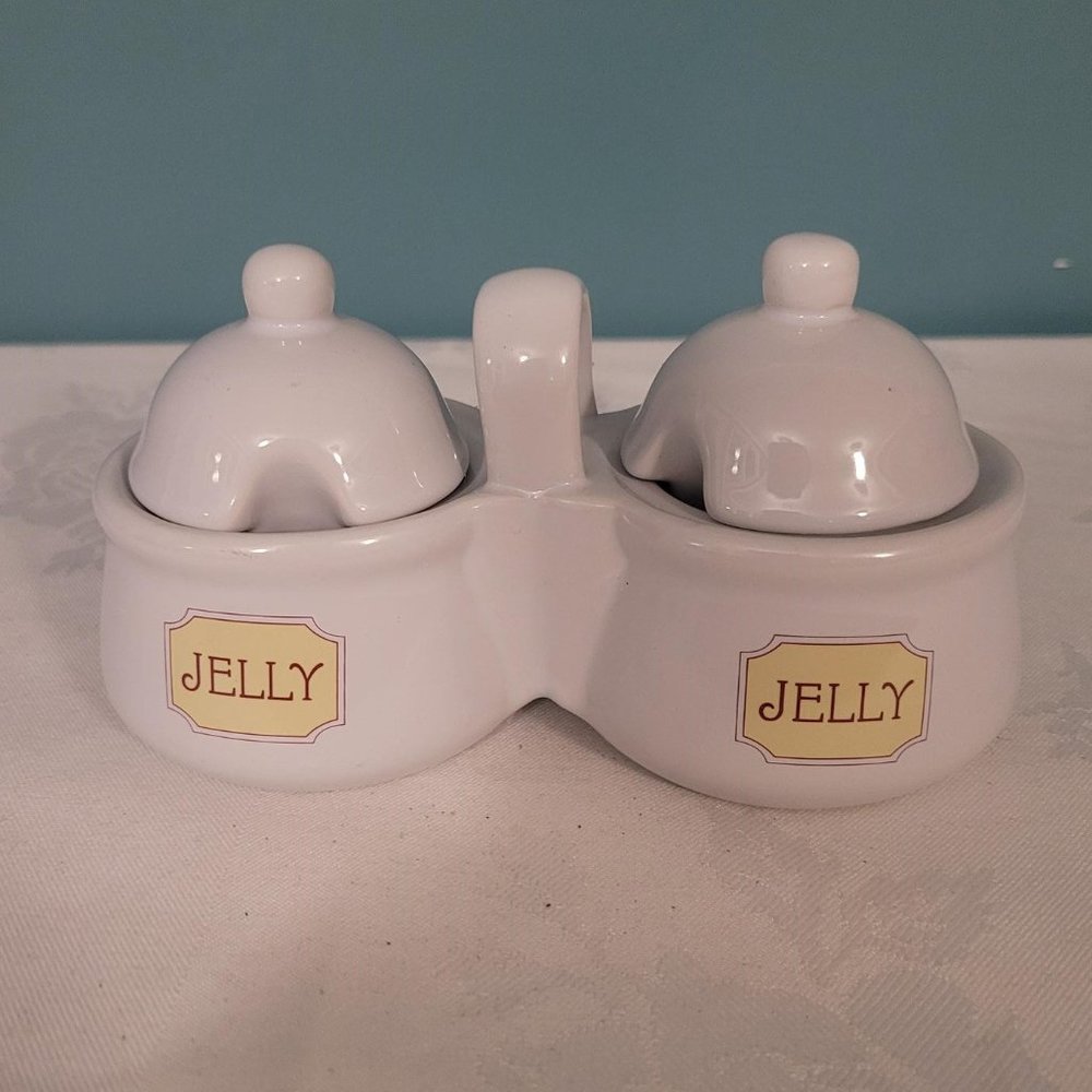 Glass Jelly Condiment Container